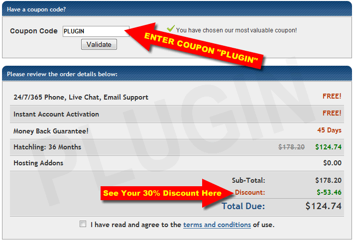 HostGator Coupon Code PLUGIN